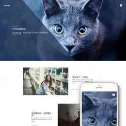 HTML5文艺个人博客织梦模板 - 清新风格，移动设备兼容-小文资源网