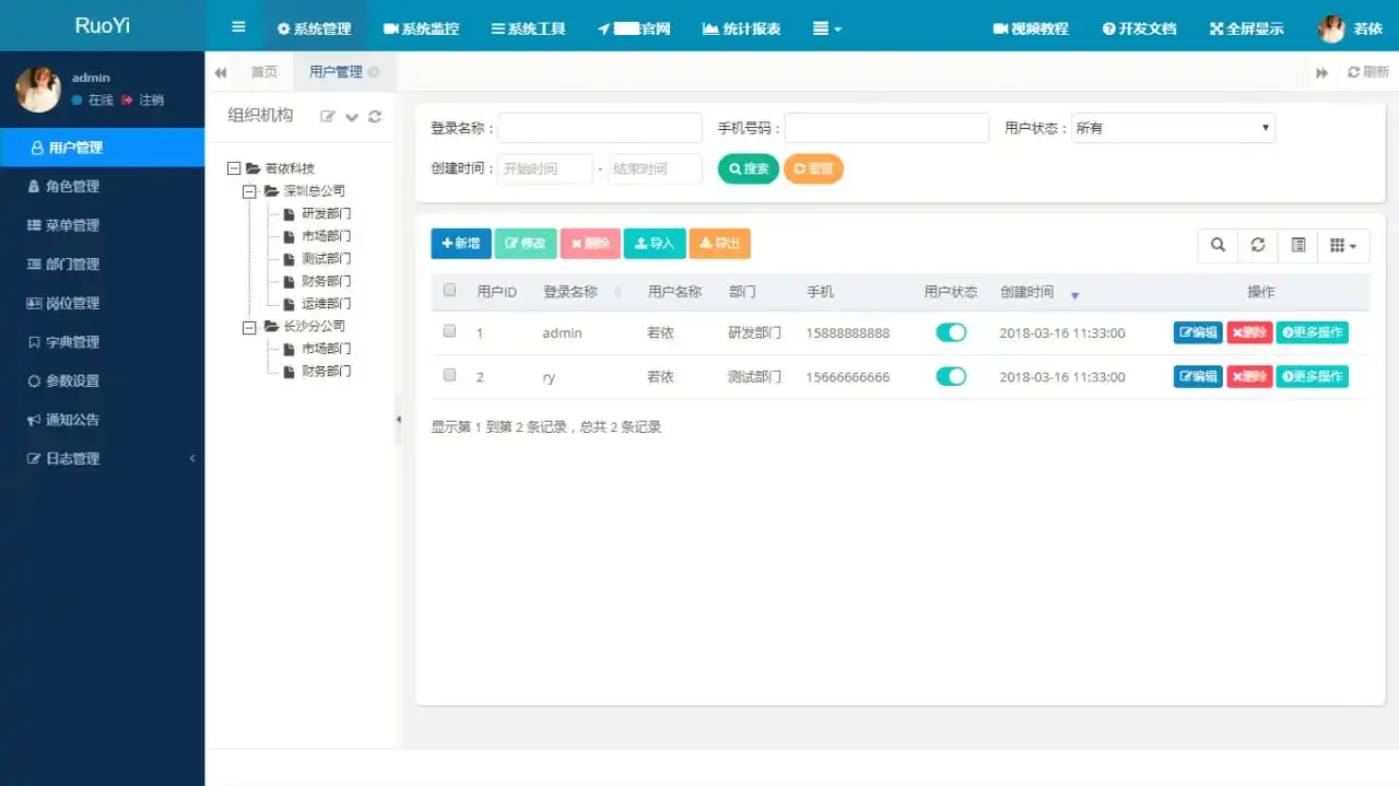 图片[4]-RuoYi管理系统V4.7.7：基于Spring Boot的全面权限管理解决方案