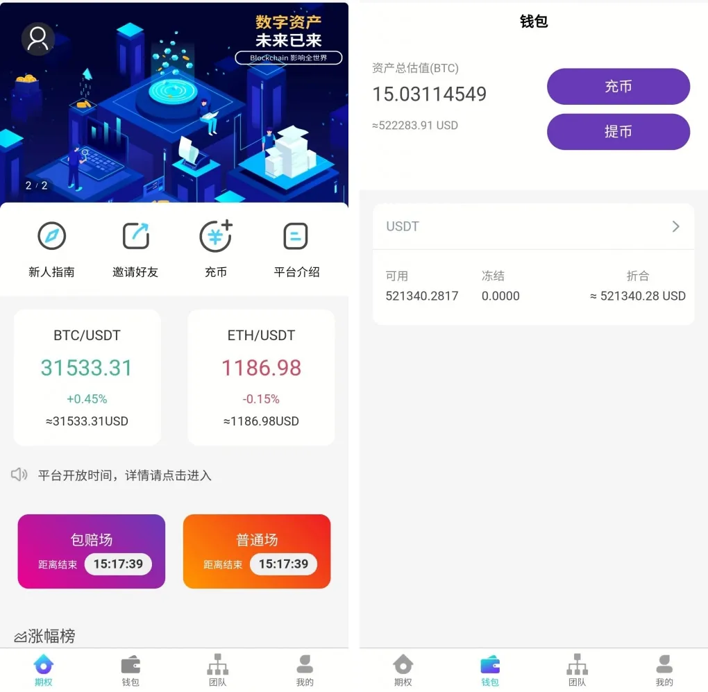 图片[1]-火币风格USDT竞猜源码-时间盘源码-多语言及包赔功能