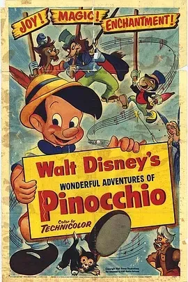 1940《木偶奇遇记 Pinocchio》[剧情/动画/音乐/奇幻][英语/全1集5.91G][百度下载]