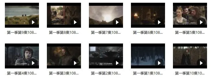 美剧《权利的游戏/冰与火之歌/Game of Thrones》第1季(HBO出品)高清/英语中字/视频合集【百度云网盘下载】