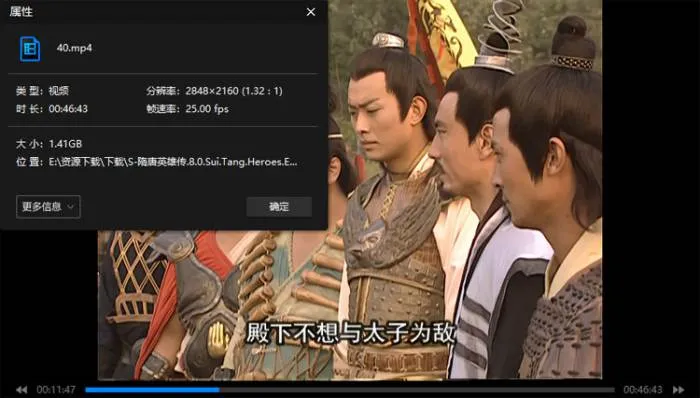 国产剧《隋唐英雄传(2003)》全40集(黄海冰主演)高清/国语中字/视频合集【百度云/阿里云网盘下载】