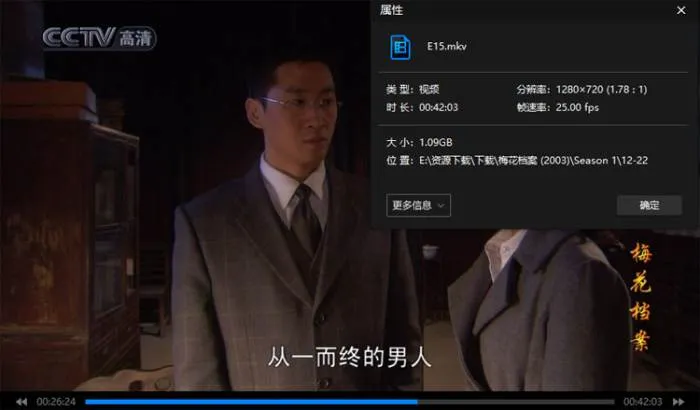 国产剧《梅花档案(2003)》全22集(毛卫宁执导)高清/国语中字/视频合集【百度云网盘下载】