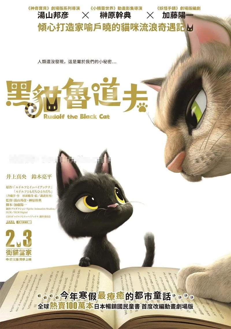 儿童电影《黑猫鲁道夫 Rudolf the Black Cat 2016》[儿童教育][ 国语中字1集][1.31GB][百度网盘]