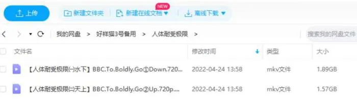 BBC纪录片《人体耐受极限》高清国语[MKV/3.47GB]百度云网盘下载