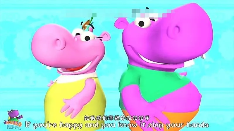 [儿歌]《小河马英语启蒙儿歌动画》[720P/MP3下载][全32集/中英双语][283.9M][百度网盘]