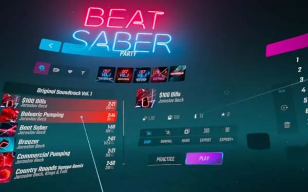 VR游戏《光剑节奏 Beat Saber v1.12.1DLC解锁[普通版本]》[英文][442.20MB][百度网盘]