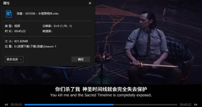 美剧《洛基/Loki 》全6集(汤姆·希德勒斯顿主演)高清/英音中英双字/视频合集【百度云网盘下载】