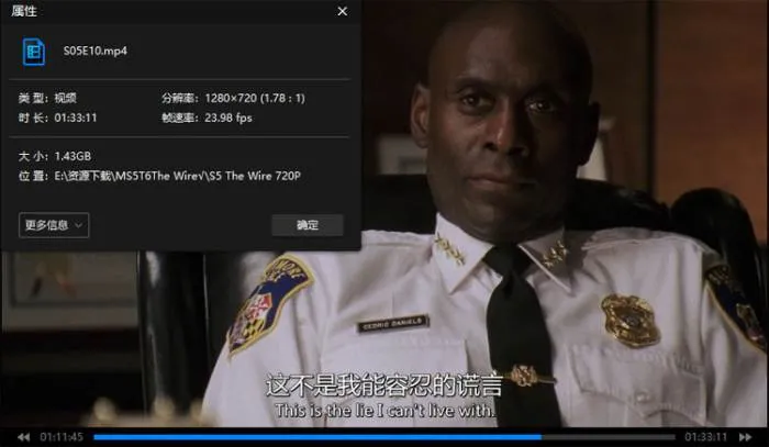 美剧《火线/The Wire》1-5季(HBO出品)高清/原声中英双字/视频合集【百度云网盘下载】