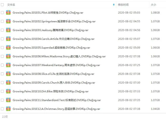 美剧《成长的烦恼》全7季(ABC公司出品)高清1080P/国英双语中字/视频合集【百度云网盘下载】