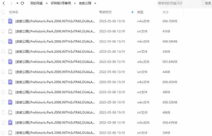BBC纪录片《史前公园》视频6集英语外挂中字[MKV/4.43GB]百度云网盘下载