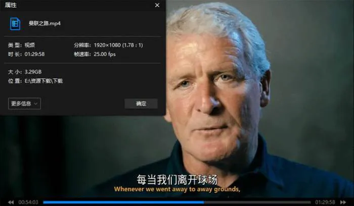 纪录片《曼联之路》89min(Mat Hodgson执导)高清/原声中英双字/视频【百度云网盘下载】