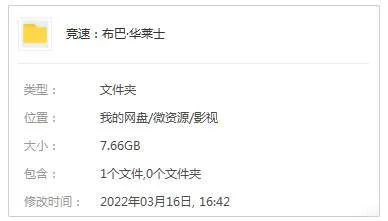 纪录片《竞速:布巴·华莱士》全6集(Erika Parker执导)高清1080P/原声/内嵌中字/视频合集【百度云网盘下载】