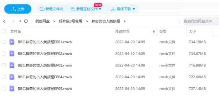 BBC纪录片《神奇的古人类旅程》五部合集高清英语中字[RMVB/3.55GB]百度云网盘下载