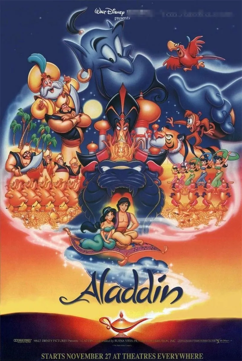 儿童电影《阿拉丁 Aladdin 1992》[儿童教育][ 国粤英三语中英双字1集][3.2GB][百度网盘]