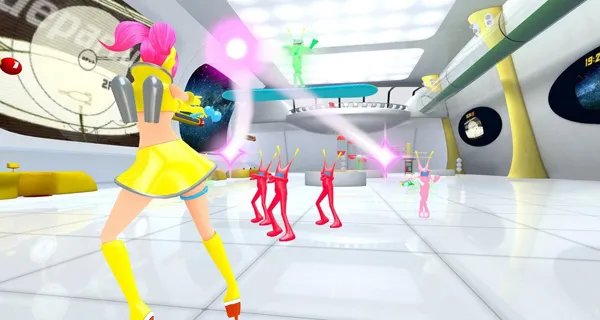 VR游戏《太空频道5v1 Space Channel 5 VR Kinda Funky News Flash! v1.0.1》[多国语言][1.11GB][百度网盘]