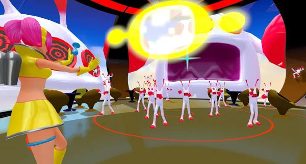VR游戏《太空频道5v1 Space Channel 5 VR Kinda Funky News Flash! v1.0.1》[多国语言][1.11GB][百度网盘]