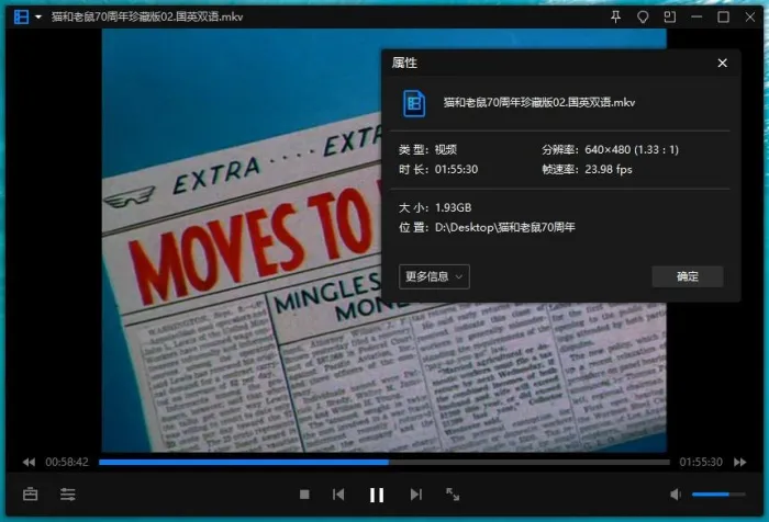 [美国动画]《猫和老鼠(1965)》[70周年DVD版全142集国英双语中字][MKV/19.48GB]百度云网盘下载
