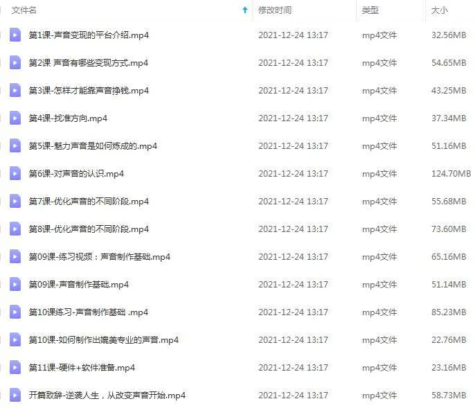 [媒体运营]《从零开始，手把手教你做新媒体声音主播》[11课(MP4视频)资料合集]【百度云网盘下载】