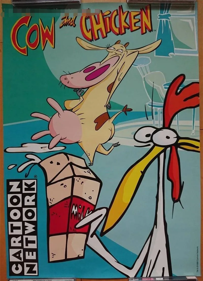 英文动画《牛和鸡 Cow and Chicken》[儿童教育][全4季/全104集/英语版][7.16GB][百度网盘]
