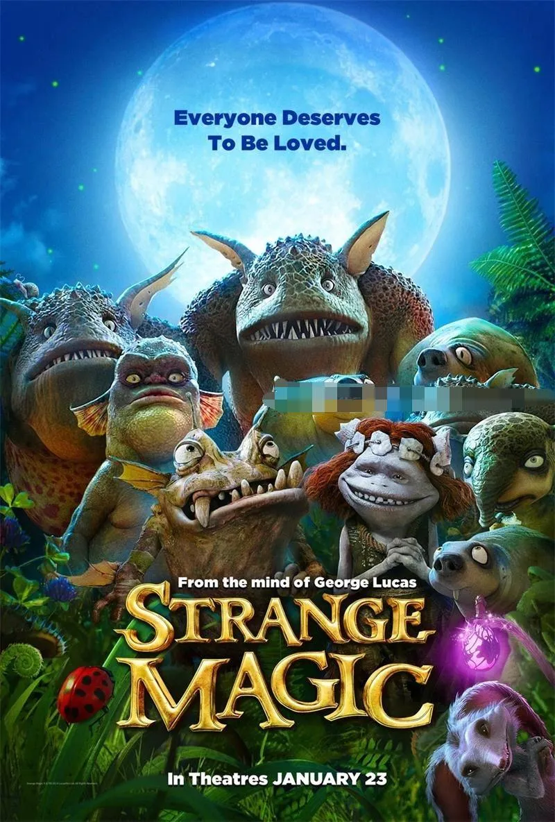 儿童电影《仲夏夜魔法 Strange Magic 2015》[儿童教育][英语中英双字1集][2GB][百度网盘]