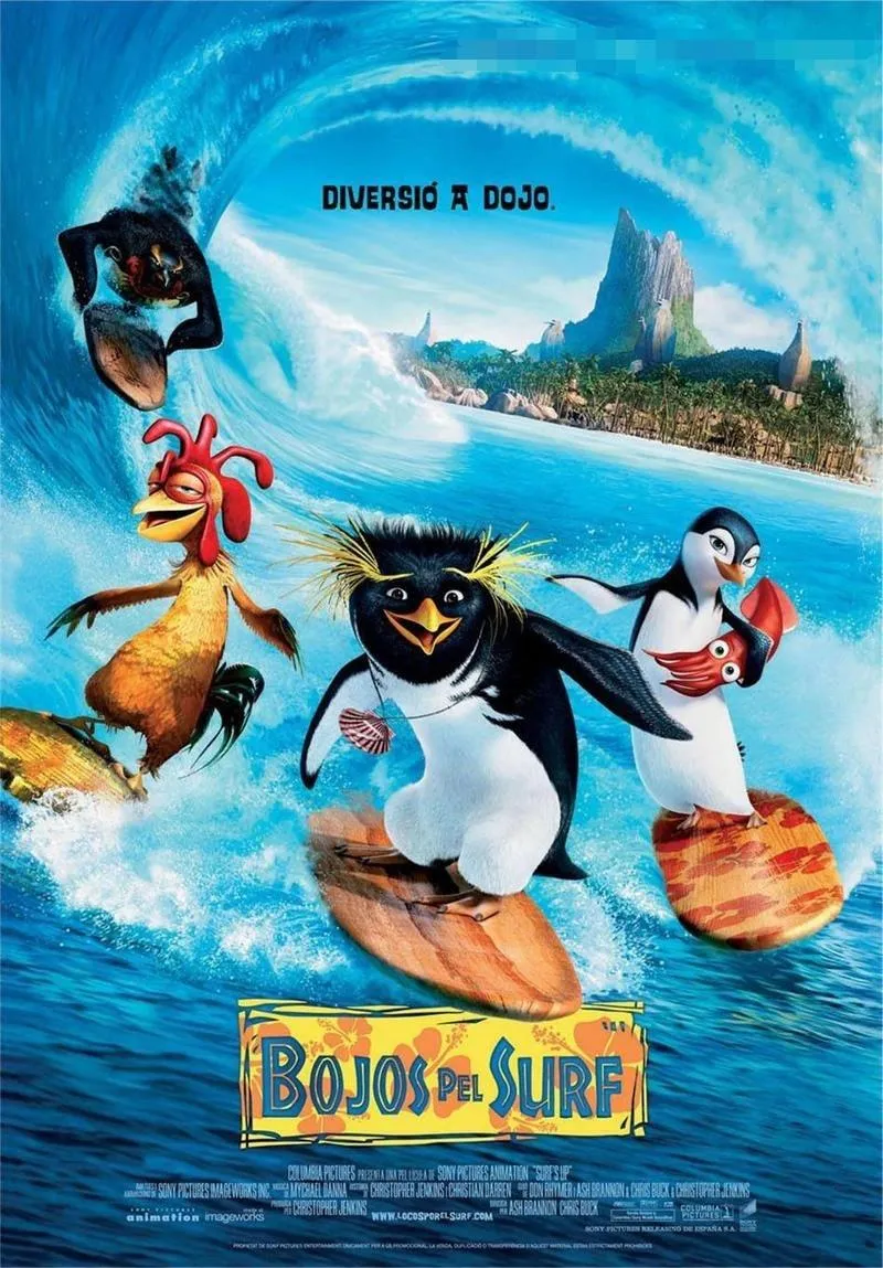 儿童电影《冲浪企鹅 Surf’s Up》[儿童教育][国粤英三语中英双字1集][2GB][百度网盘]