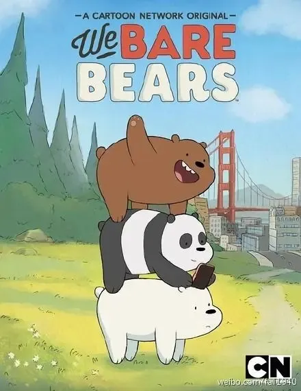 动画片《咱们裸熊 We Bare Bear》[儿童教育][英文版41集第三季][3.1GB][百度网盘]