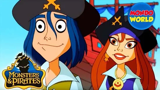 动画片《怪物与海盗 Monter & Pirate》[儿童教育][英文版26集第一二季][6GB][百度网盘]