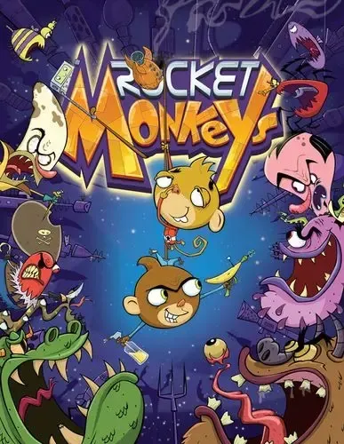 动画片《火箭猴子 Rocket Monkey》[儿童教育][英文版26集第一二季][5.36GB][百度网盘]