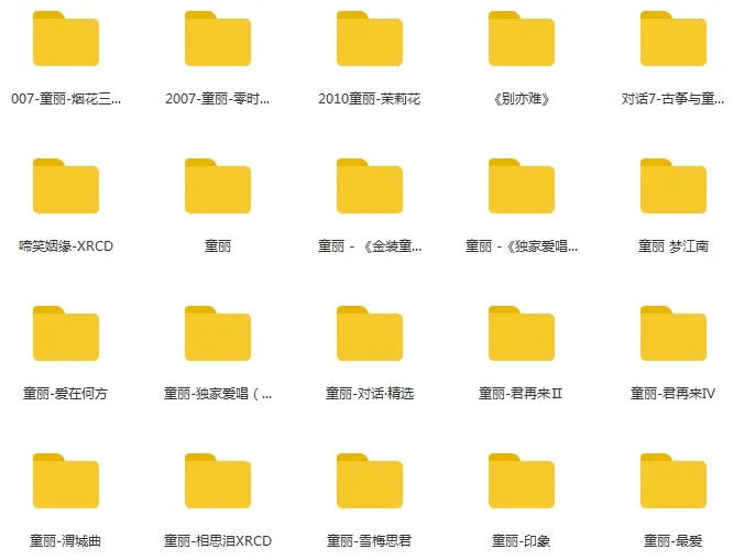 童丽[26张专辑]无损音乐分轨歌曲百度云网盘下载[WAV14.00GB]