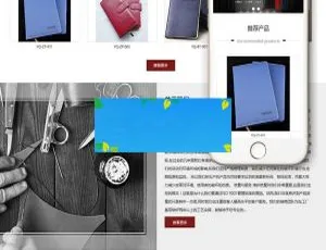 必看！织梦dedecms皮革皮具公司响应式网站模板（自适应移动端）-小文资源网