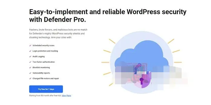 WPMU Dev Defender Pro 4.0.1完美汉化中文版|WordPress高级防火墙安全防护插件