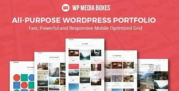 WP Media Boxes Portfolio 1.4.8专业破解版|自定义组合设计网格WordPress插件