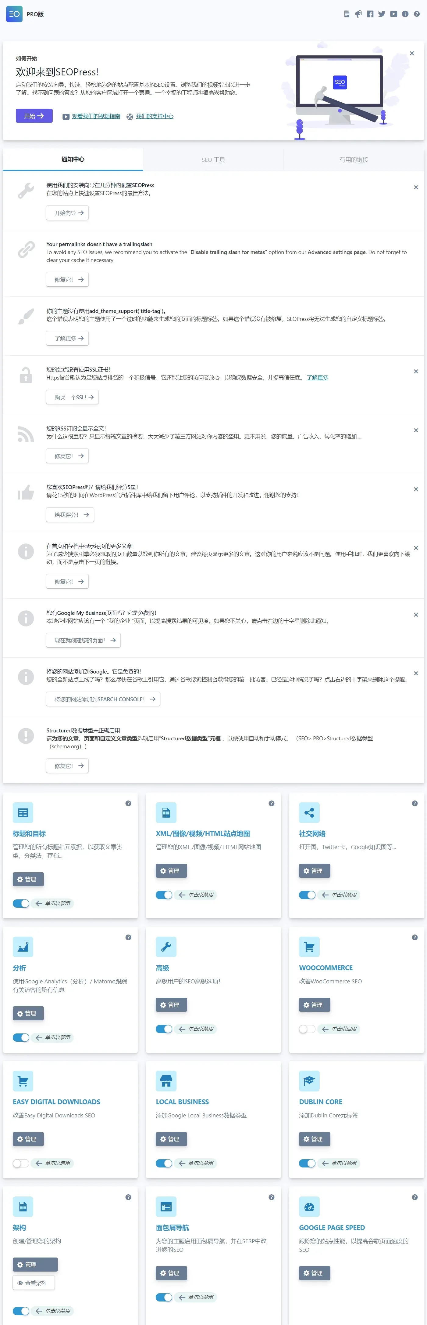 SEOPress PRO 4.5.1中文汉化破解版|WordPress多功能专业SEO插件