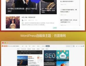 WordPress自媒体主题：仿虎嗅网与雷锋网双主题打包，享高效SEO