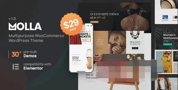 Molla 1.3.3汉化中文版|多功能电子商务WooCommerce WordPress主题模板