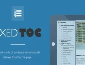 Fixed Toc 3.1.25汉化版：WordPress粘性浮动自动目录插件-小文资源网