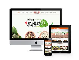 速冻食品生产加工类带手机端织梦模板