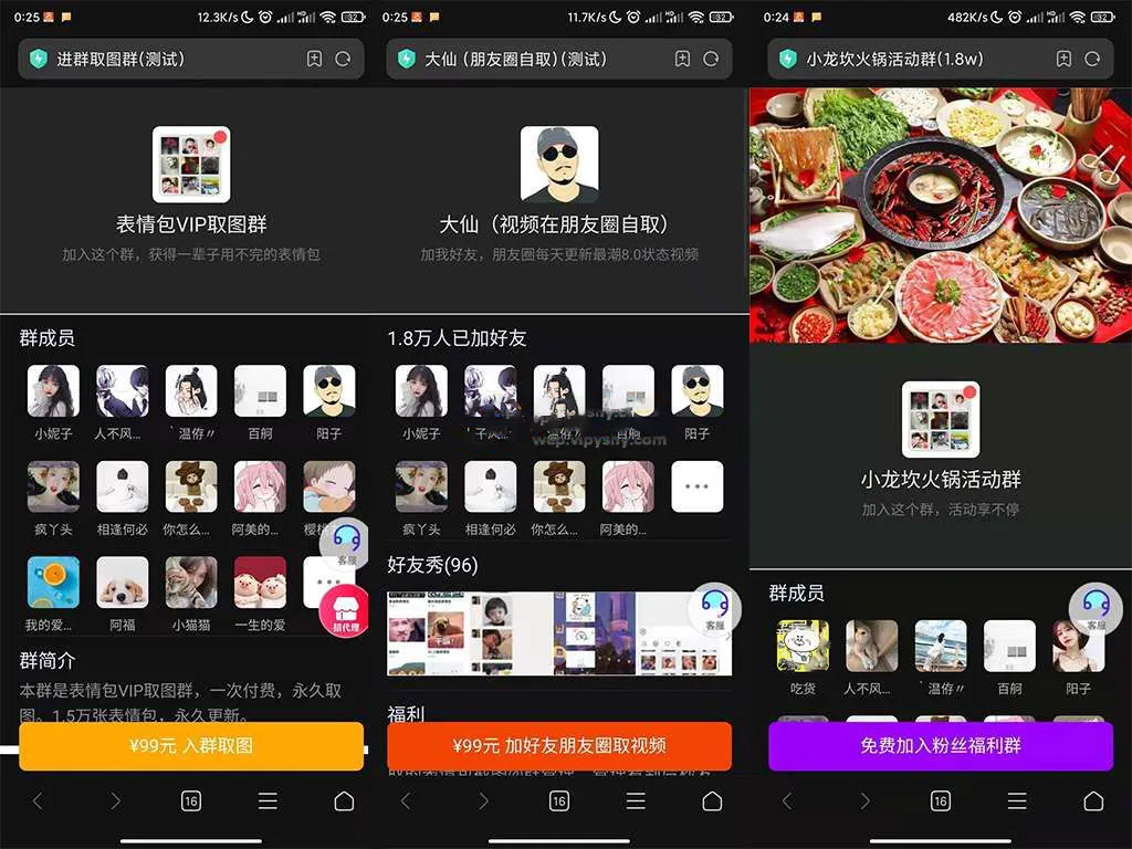 付费进去网站源码-进群付费源码-页面内容可任意修改