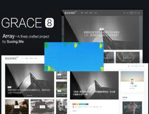 苏醒Grace8.0！WordPress自适应自媒体极客主题模板源码-小文资源网