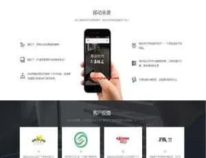网络科技公司H5自适应建站源码：dedecms织梦模板