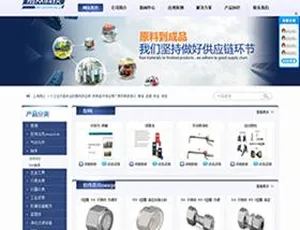 蓝色机械泵阀轴承企业整站织梦源码-小文资源网
