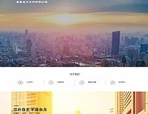 HTML5 自适应手机版！响应式电子芯片研发设计网站源码及织梦模板