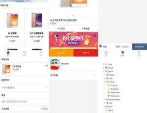 仿 vivo 手机商城微信小程序模板：功能模块与品牌手机 APP 购物网页模板