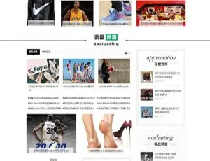 潮牌鞋潮流资讯！织梦dedecms含手机移动端网站模板