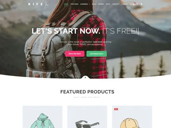 dmandwp建站主题rife free v1.0