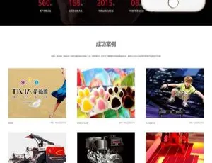 互联网营销公司必备！织梦Dedecms自适应手机移动端的响应式高端网站建设模板-小文资源网