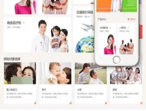 财富管理保险公司织梦dedecms响应式网站模板（自适应移动端）