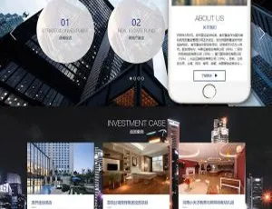金融基金服务公司织梦dedecms响应式网站模板（自适应移动端）-小文资源网