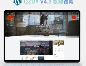 超酷！简约自适应WordPress二次元博客主题qzdy4.3-小文资源网